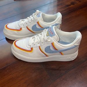 Nike Air Force 1 Sail Denim Swoosh